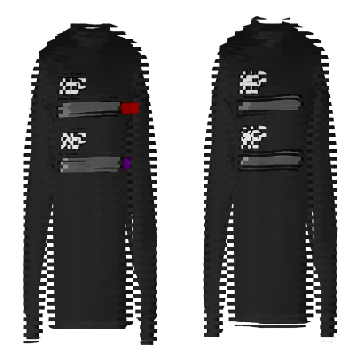 ビデオゲームのようなhp&Mpゲージ。 長袖Tシャツ ギフトのアイデア