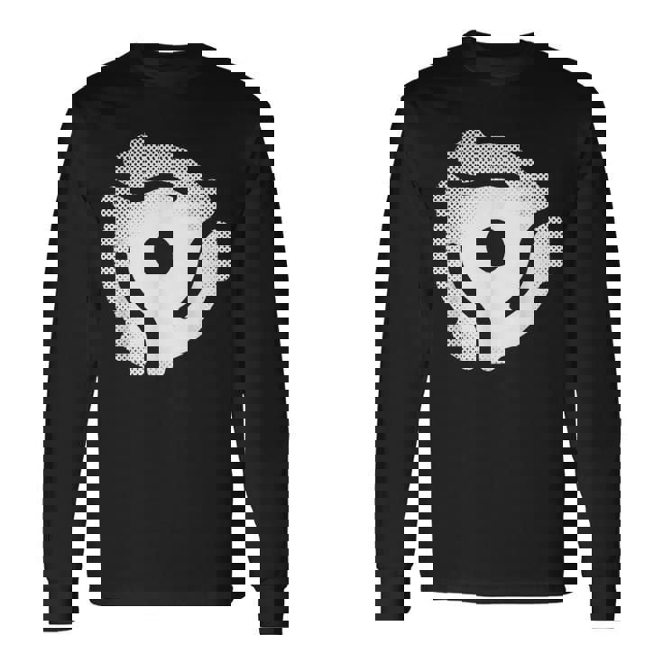 ビニールレコードファン 45Rpm アダプター レトロ Dj 長袖Tシャツ