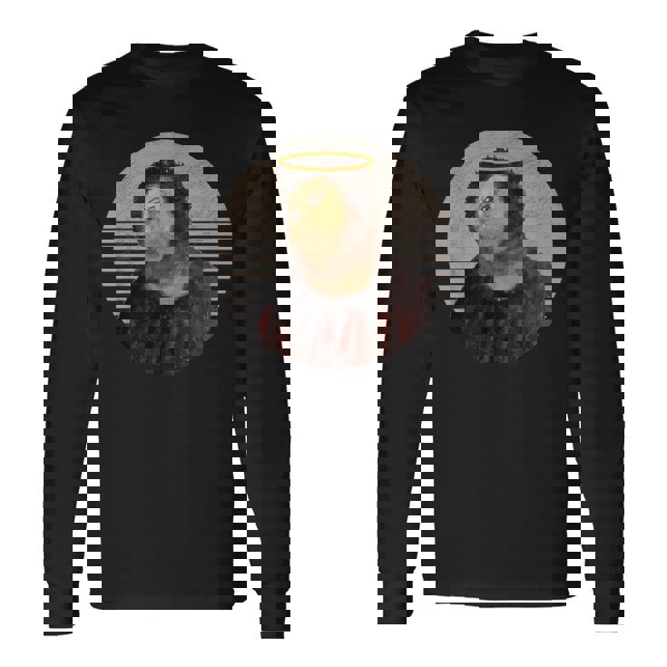 ビバ・ラ・レスタウラシオン・ジーザス・フレスコ・レストレーション・フェイル・ミーム 長袖Tシャツ