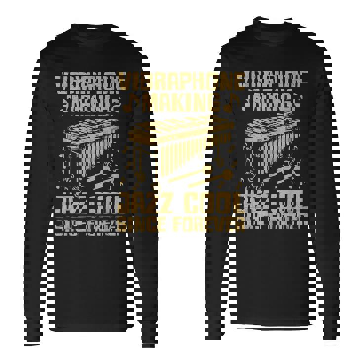 ビブラフォン プレーヤー 楽器 おもしろ ビブラフォン 長袖Tシャツ