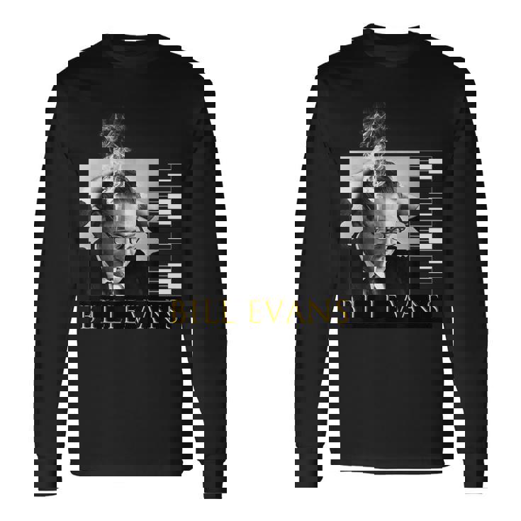 ビルエバンス_001 長袖Tシャツ