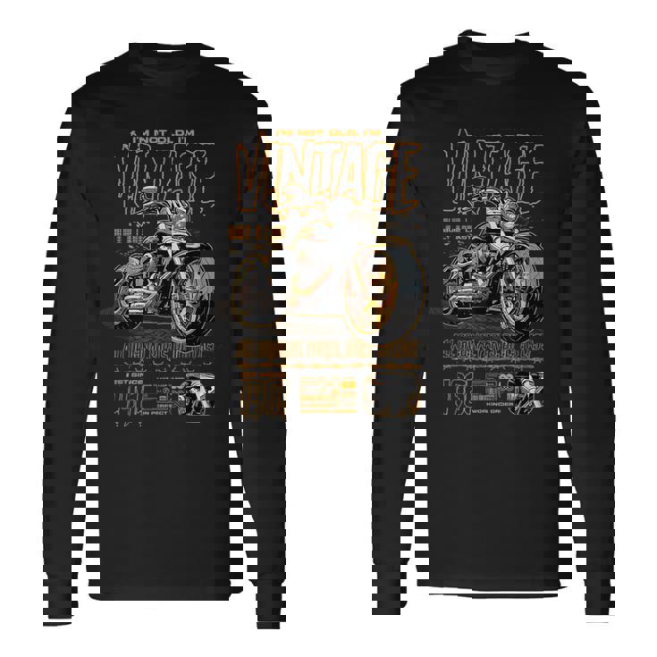 ビンテージ バイク バイカー バイクの誕生日 1961 年生まれ 長袖Tシャツ