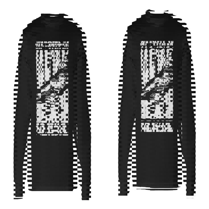 ビーチバレー選手の言葉 長袖Tシャツ