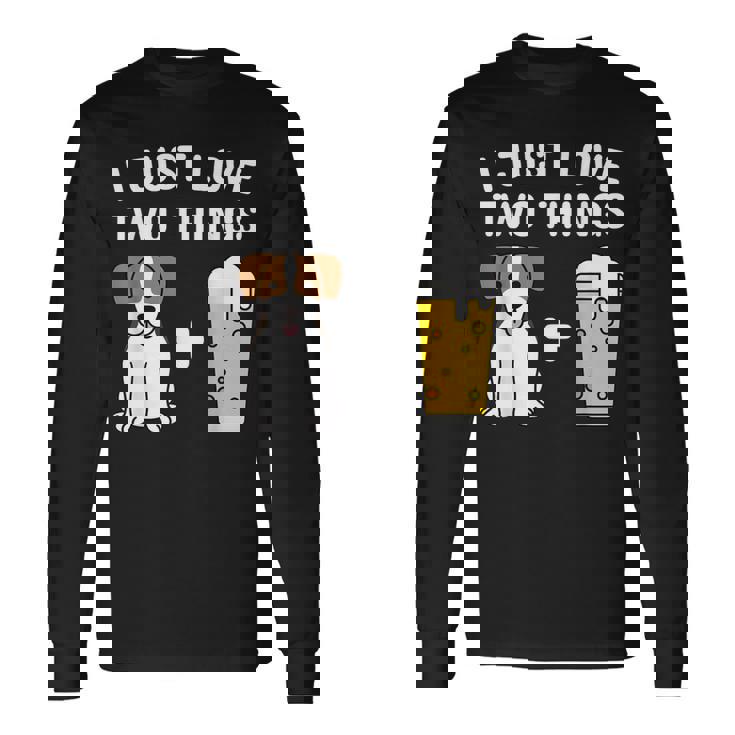 ビールジャック・ラッセル・テリア犬 長袖Tシャツ