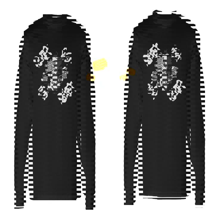 ビールボーダーコリー 犬 長袖Tシャツ