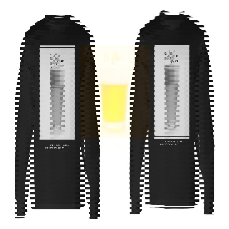 ビール冷え切ってます 長袖Tシャツ