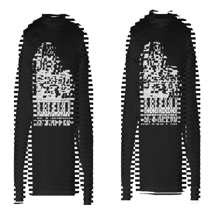 ピアノ 鍵盤 楽器 クラシック 長袖Tシャツ