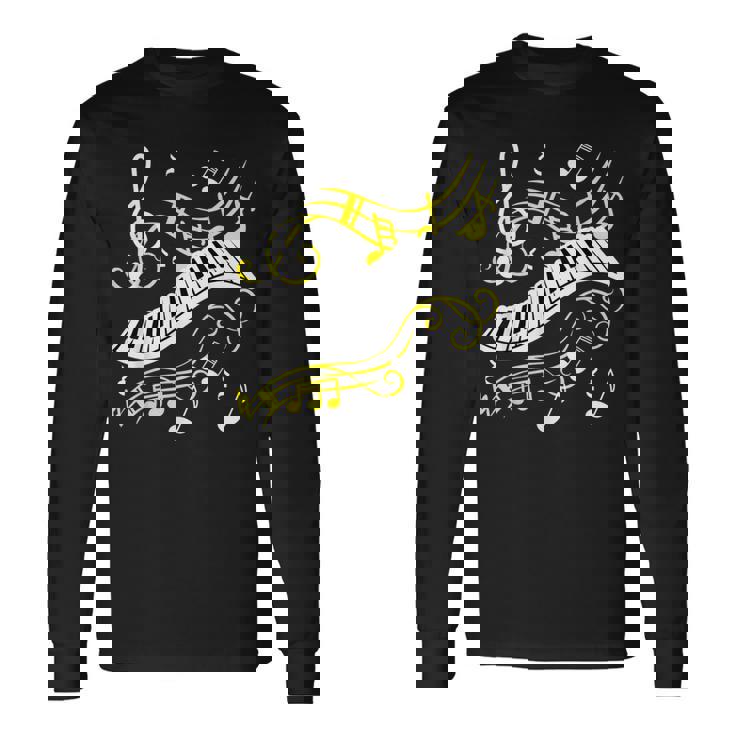 ピアノミュージカルシャツ 音符tシャツ 長袖Tシャツ