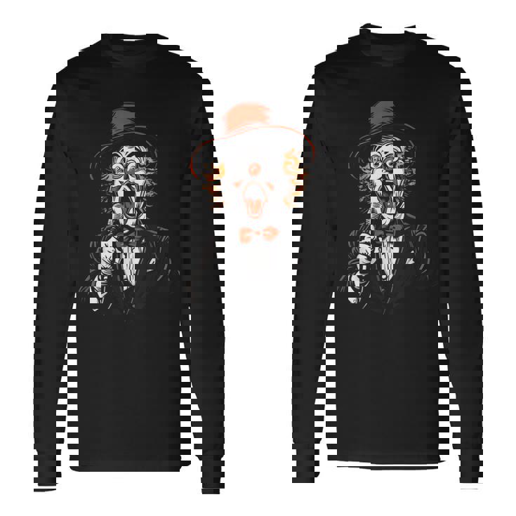 ピエロ ハロウィンコスチューム 不気味なカーニバル ピエロコスチューム 長袖Tシャツ