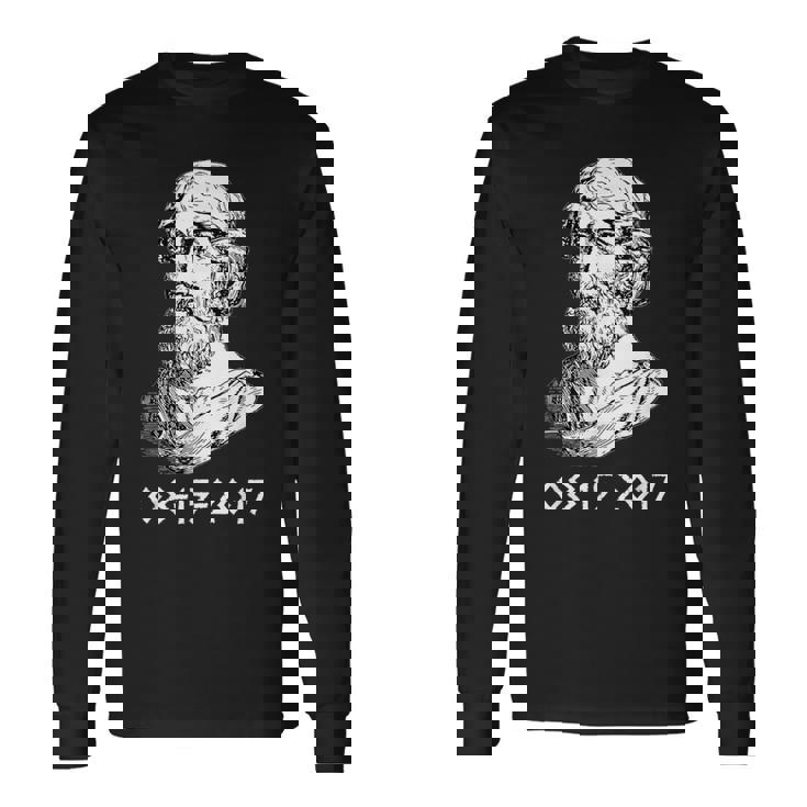 ピタゴラス ピタゴラス定理の日 2017年8月15日 長袖Tシャツ