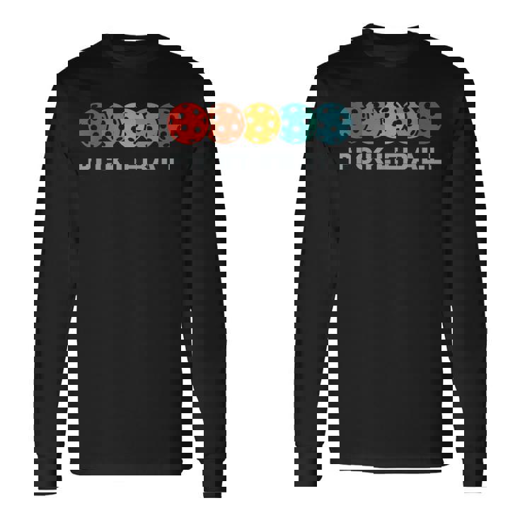 ピックルボール プレーヤー レトロなピックルボール 長袖Tシャツ