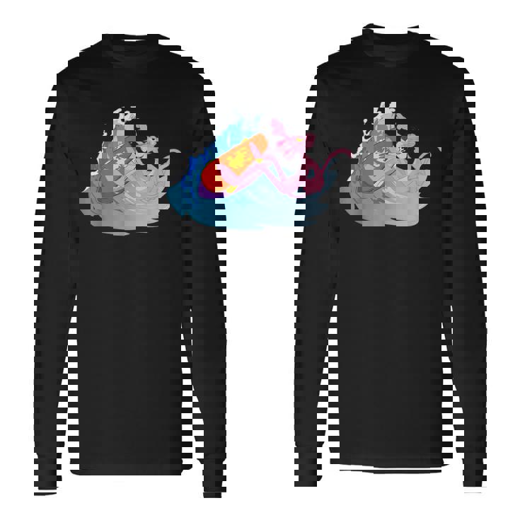 ピンクパンサー ビーチサーフィン 夏休み 長袖Tシャツ ギフトのアイデア