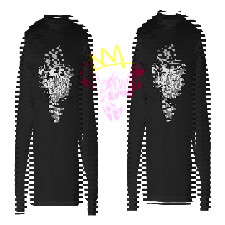 ピンクパンサー 王冠グラフィティアート 長袖Tシャツ