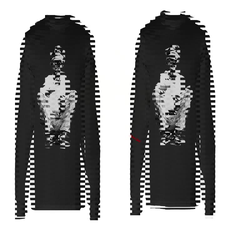 ピーター・トッシュ 座っている写真 リー・ジャフィー 長袖Tシャツ