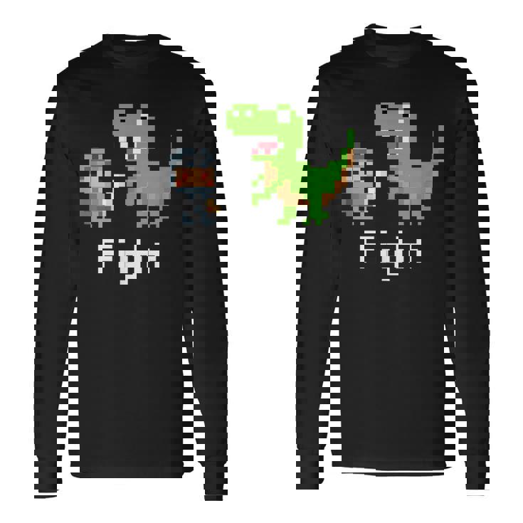 ファイト Rpg ゲーム ドット絵 モンスター 勇者 かわいい 長袖Tシャツ