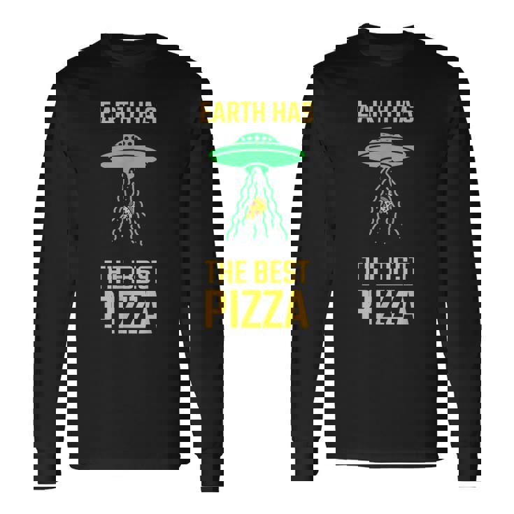 ファニー Ufoピザスペース 宇宙人 地球外生物 長袖Tシャツ