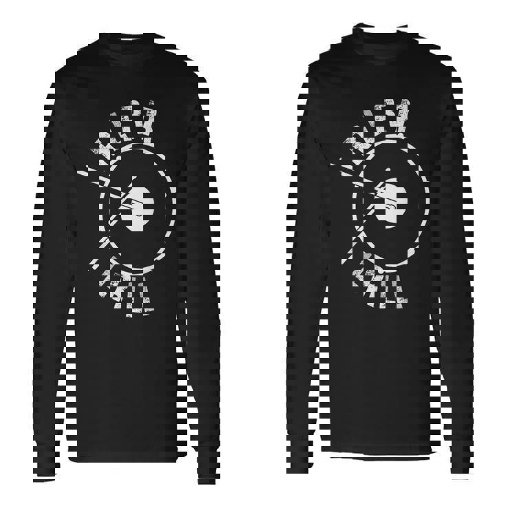 ファニー パラディドル ドラム ドラマー パーカッションギフト メンズ レディース 長袖Tシャツ