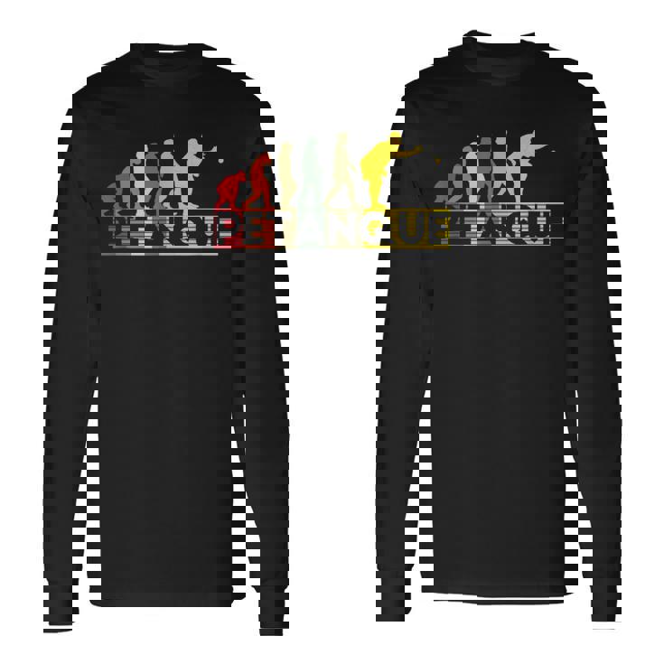 ファニー ペタンク シャツ ヒューマン エボリューション メンズ レディース ボーイズ ガールズ 長袖Tシャツ ギフトのアイデア