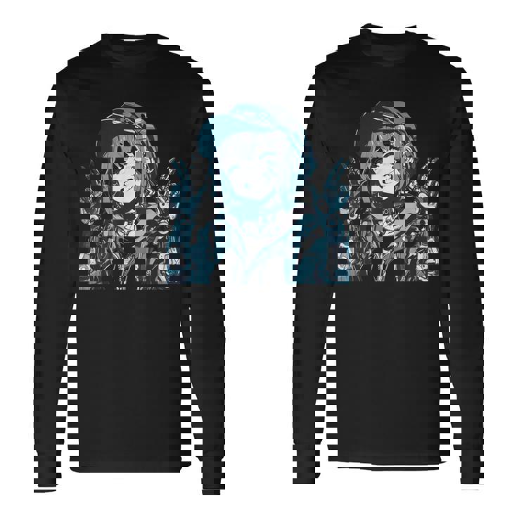 ファニースマイル サイバーパンク Nr 7 長袖Tシャツ