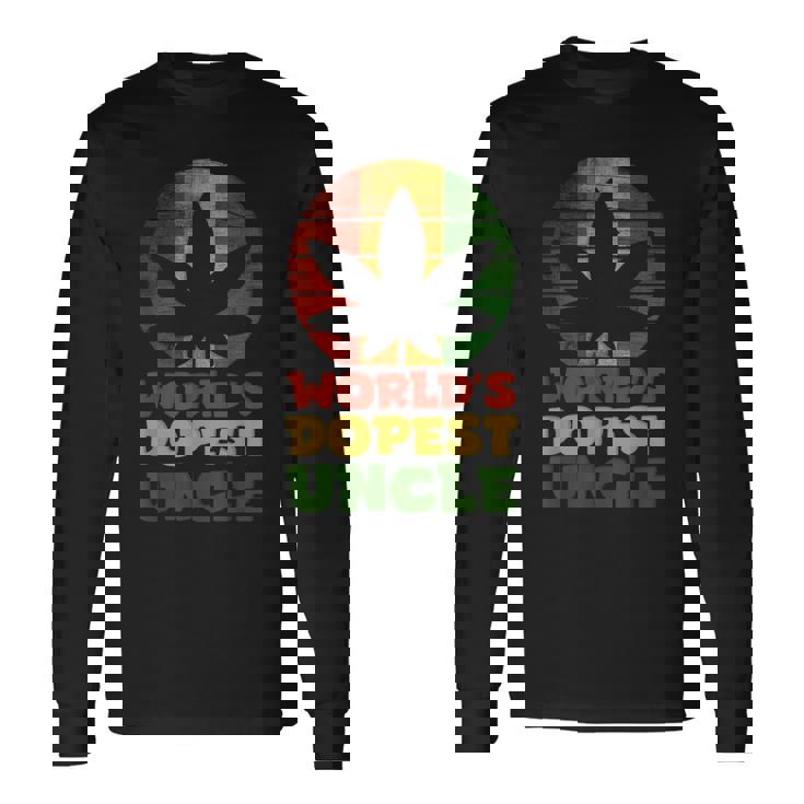 ファニーワールド クールな叔父さん ラスタカラー 長袖Tシャツ