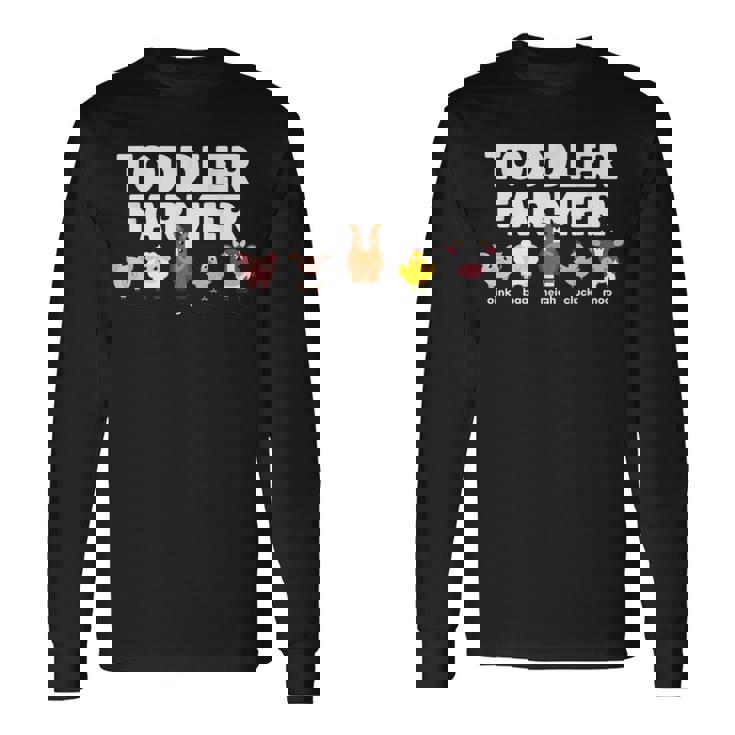 ファームアニマルサウンドoink Baa Neigh Cluck Moo 幼児農家 長袖Tシャツ