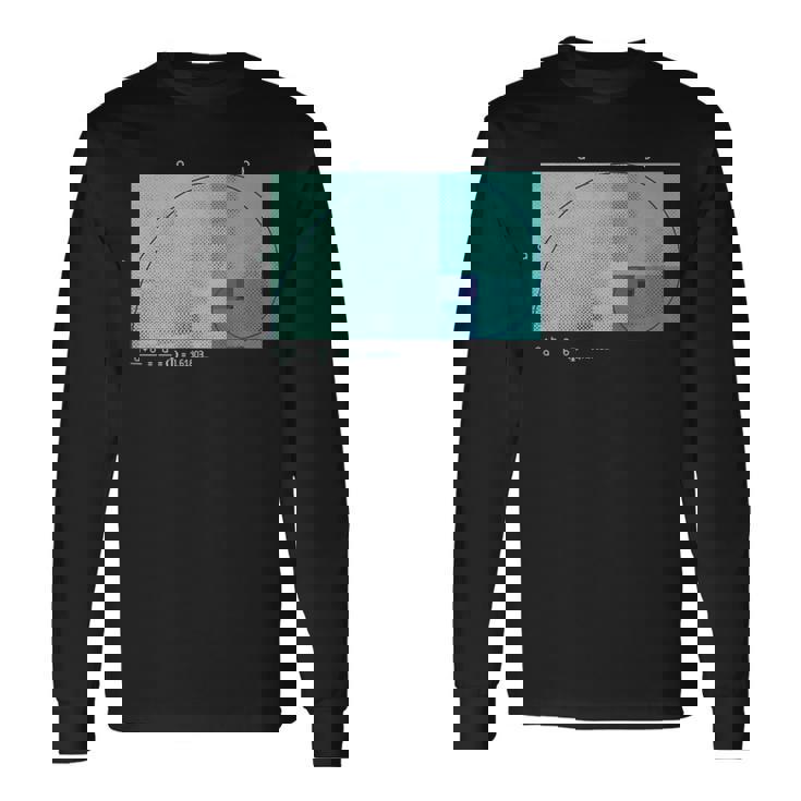 フィボナッチ黄金比 快適なハーフトーン効果。 長袖Tシャツ