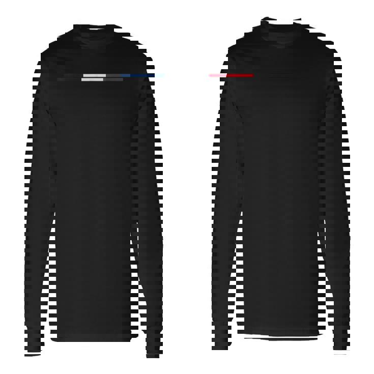 フィリグリートリコロール-フランスのナショナルカラー 長袖Tシャツ