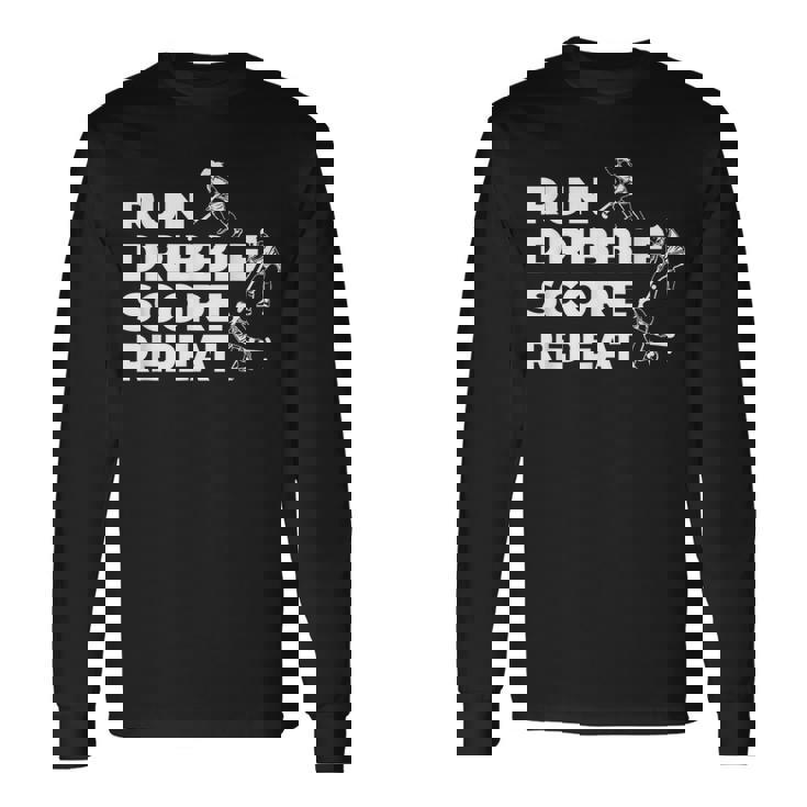 フィールドホッケー選手のテクニック 長袖Tシャツ