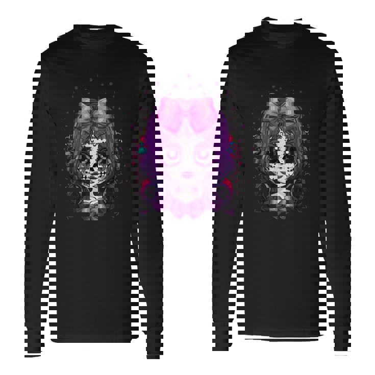 フェアリースケルトン 死者の日 Dia De Los Muertos ハロウィン 長袖Tシャツ