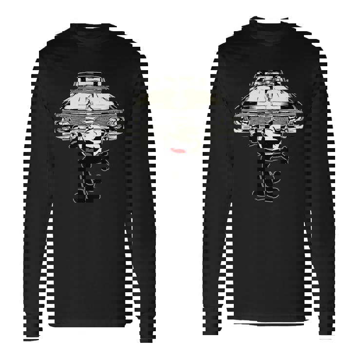 フェリックスキャット漫画ジャイアントローライダーカークラブデザインマッシュアップ 長袖Tシャツ ギフトのアイデア