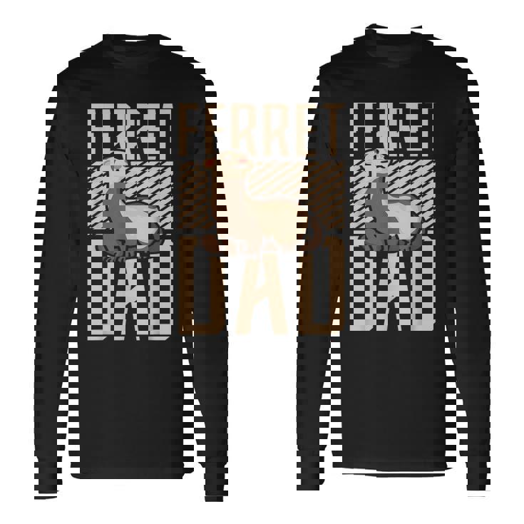 フェレット ダッド フェレット 長袖Tシャツ