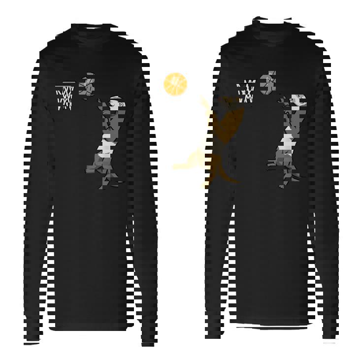 フェレット バスケットボール ボール スポーツ 長袖Tシャツ ギフトのアイデア