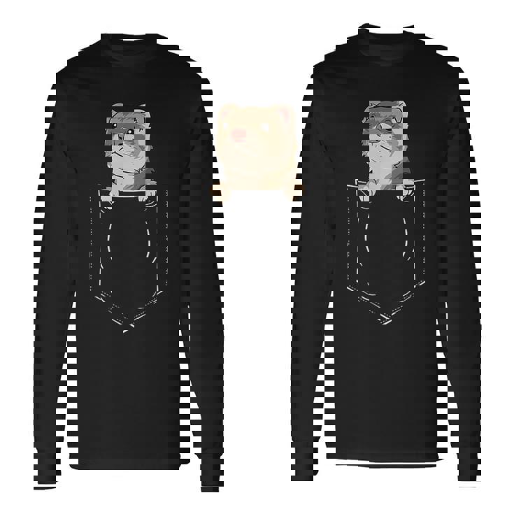 フェレットバッグ ペットチェストバッグ ファニーフェレット 長袖Tシャツ