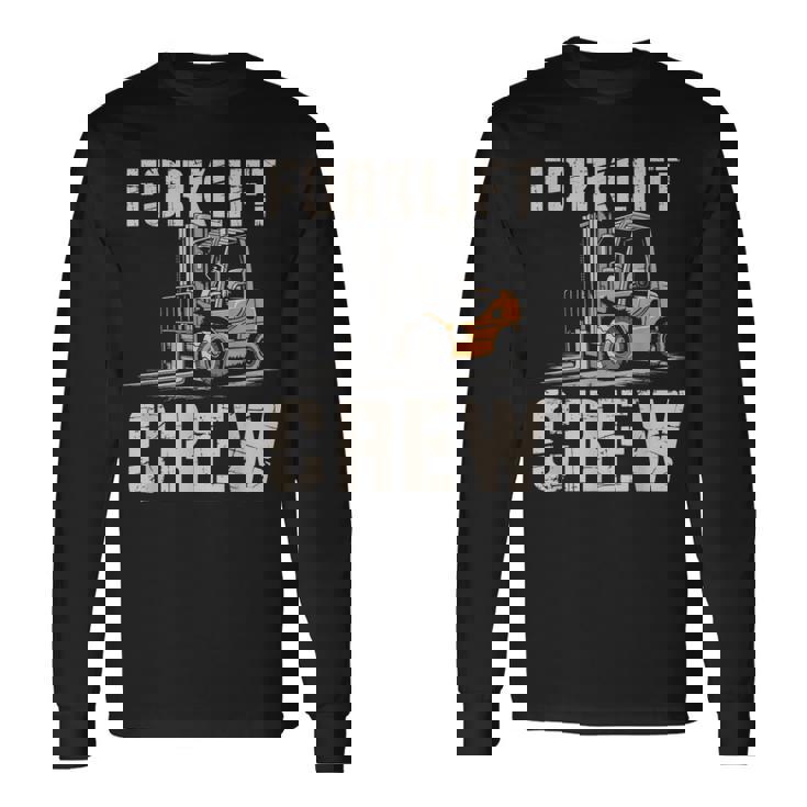 フォークリフト クルー ヴィンテージ 倉庫 作業員 倉庫 長袖Tシャツ ギフトのアイデア