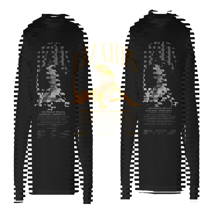 フトアゴヒゲトカゲ ストリートウェア トカゲ キーパー 長袖Tシャツ