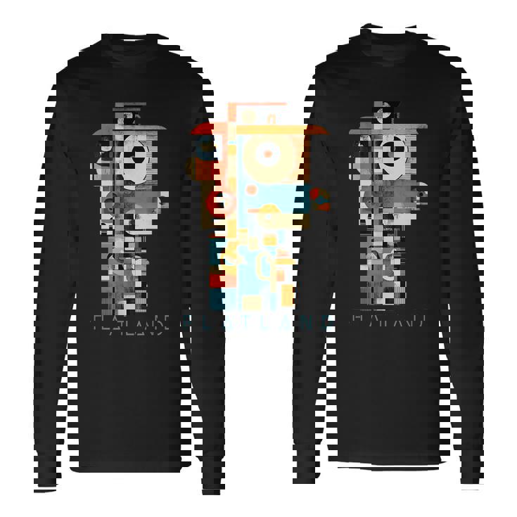 フラットランド エドウィン・A・アボット作 多次元のロマンス 長袖Tシャツ