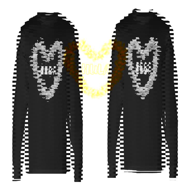 フラプルメリアハート レイダンサー ハワイ 長袖Tシャツ