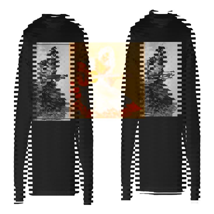 フラメンコダンサー セビリア Espana フラメンコ愛好家 スペインアート 長袖Tシャツ