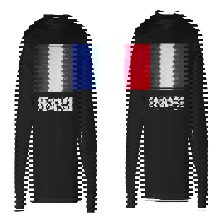 フランス国旗tシャツ 長袖Tシャツ