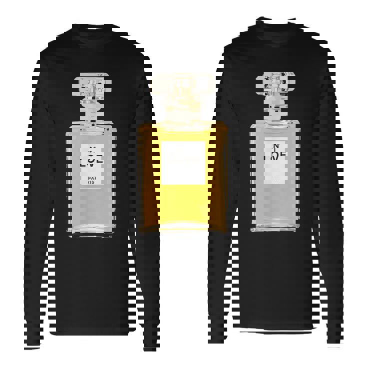 フランス香水ボトル 長袖Tシャツ