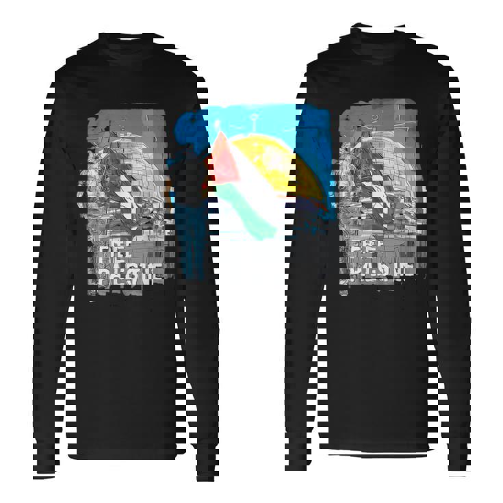 フリー・パレスチナ セーブ・ガザ 長袖Tシャツ ギフトのアイデア