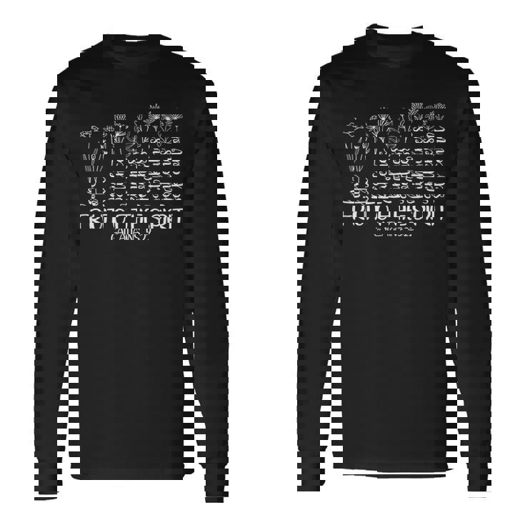 フルーツ・オブ・ザ・スピリット・クリスチャン・フローラル 長袖Tシャツ