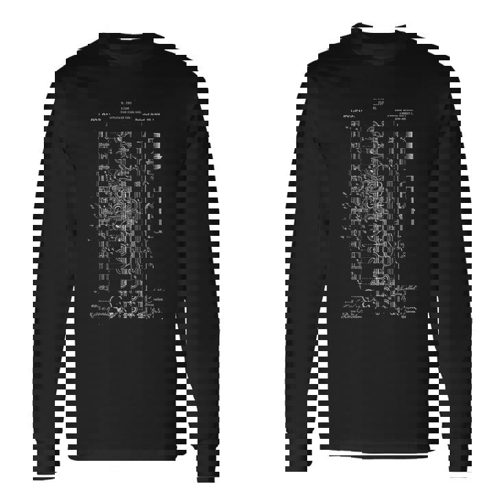 フルート特許tシャツ 長袖Tシャツ ギフトのアイデア