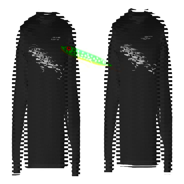 ブユバス釣りギフトトップウォータールアースプーク 長袖Tシャツ