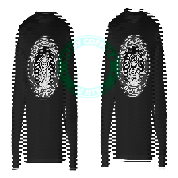 ブラジリアン柔術 – アメリカンコーヒーを楽しむ 柔術 – Bjj 長袖Tシャツ