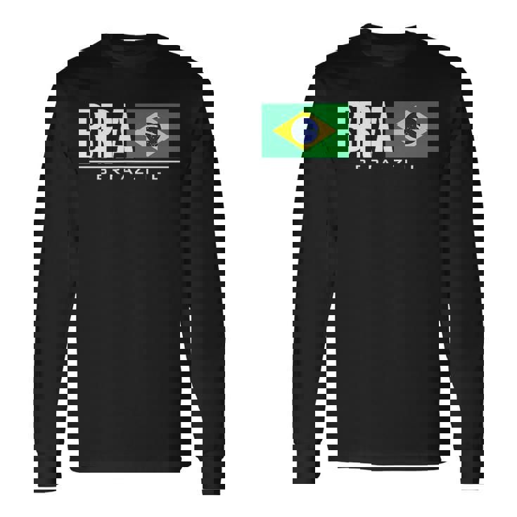ブラジル ブラジル フラッグ ブラジル アスレチック スポーツ ゲーム ジャージ 長袖Tシャツ