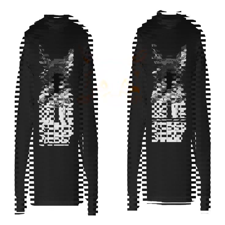 ブラック&タン チワワ Let Meleep Dog Chiwawa Lover 長袖Tシャツ