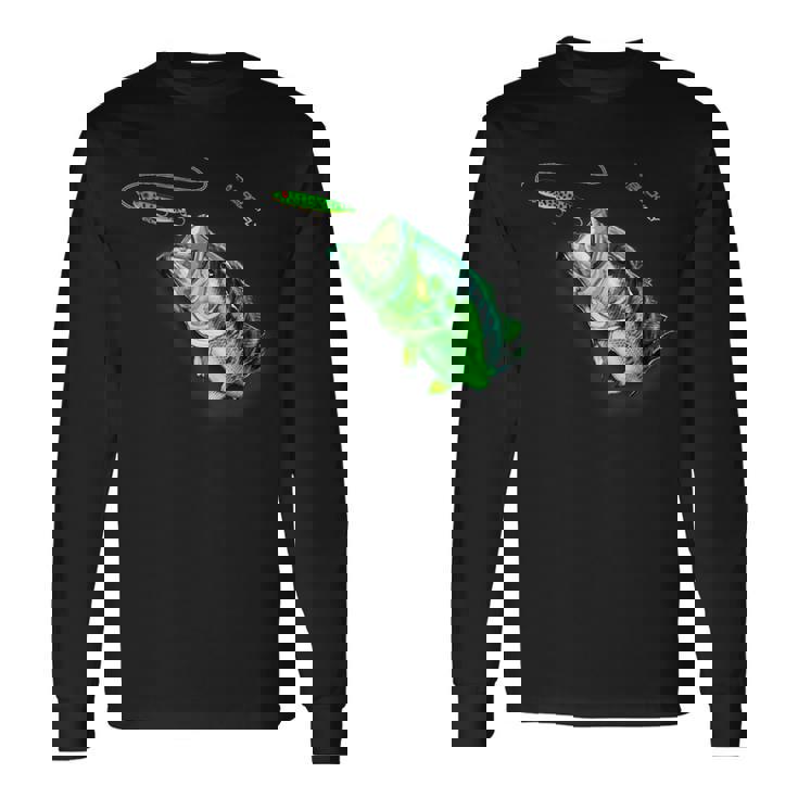 ブラックフライのトップウォータースプークを備えた新しいバスフィッシングシャツ 長袖Tシャツ