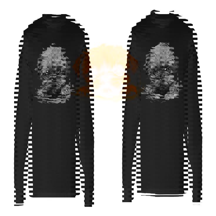 ブリュッセル・グリフォン 長袖Tシャツ