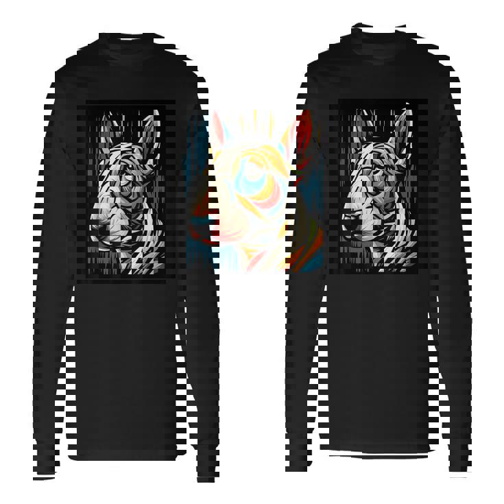 ブルテリア ミニチュア ブルテリア 長袖Tシャツ